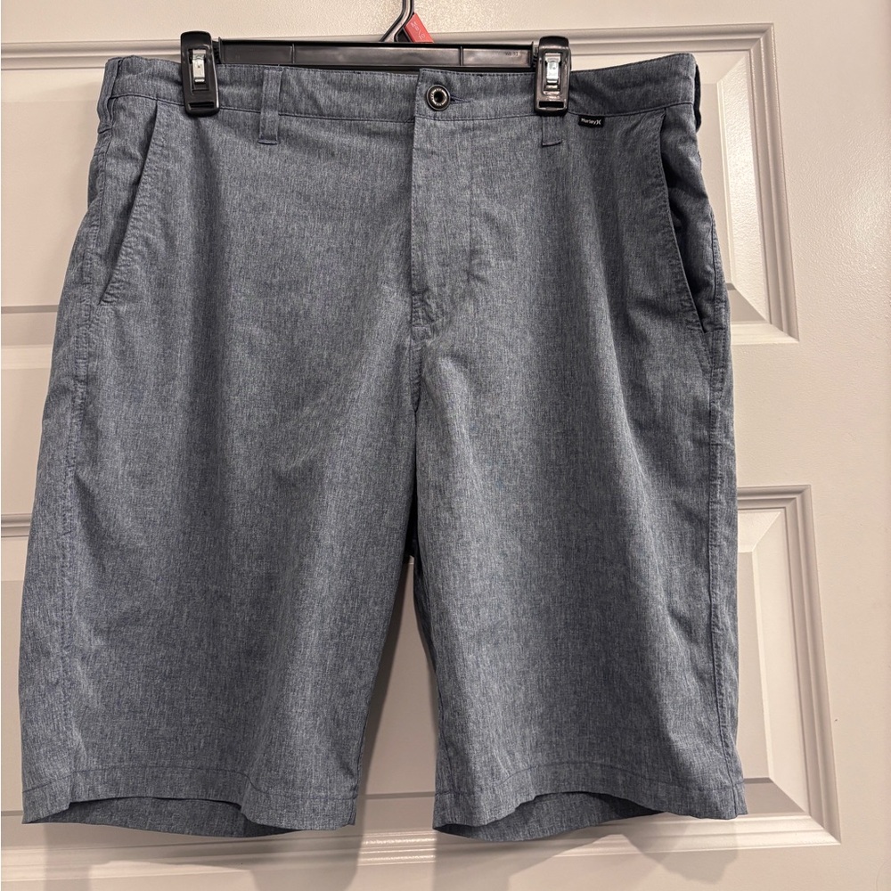 Hurley Phantom Men's Hybrid Walk Shorts Size 34 Gray Patterned Swim Surf Wear